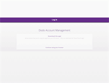 Tablet Screenshot of accountmanagement.dodo.com.au